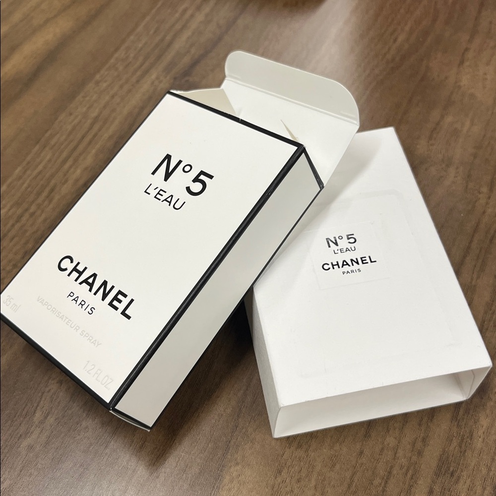 Chanel No.5 L’Eau Empty Box 1.2 oz Authentic Perfume‎ Packaging ONLY